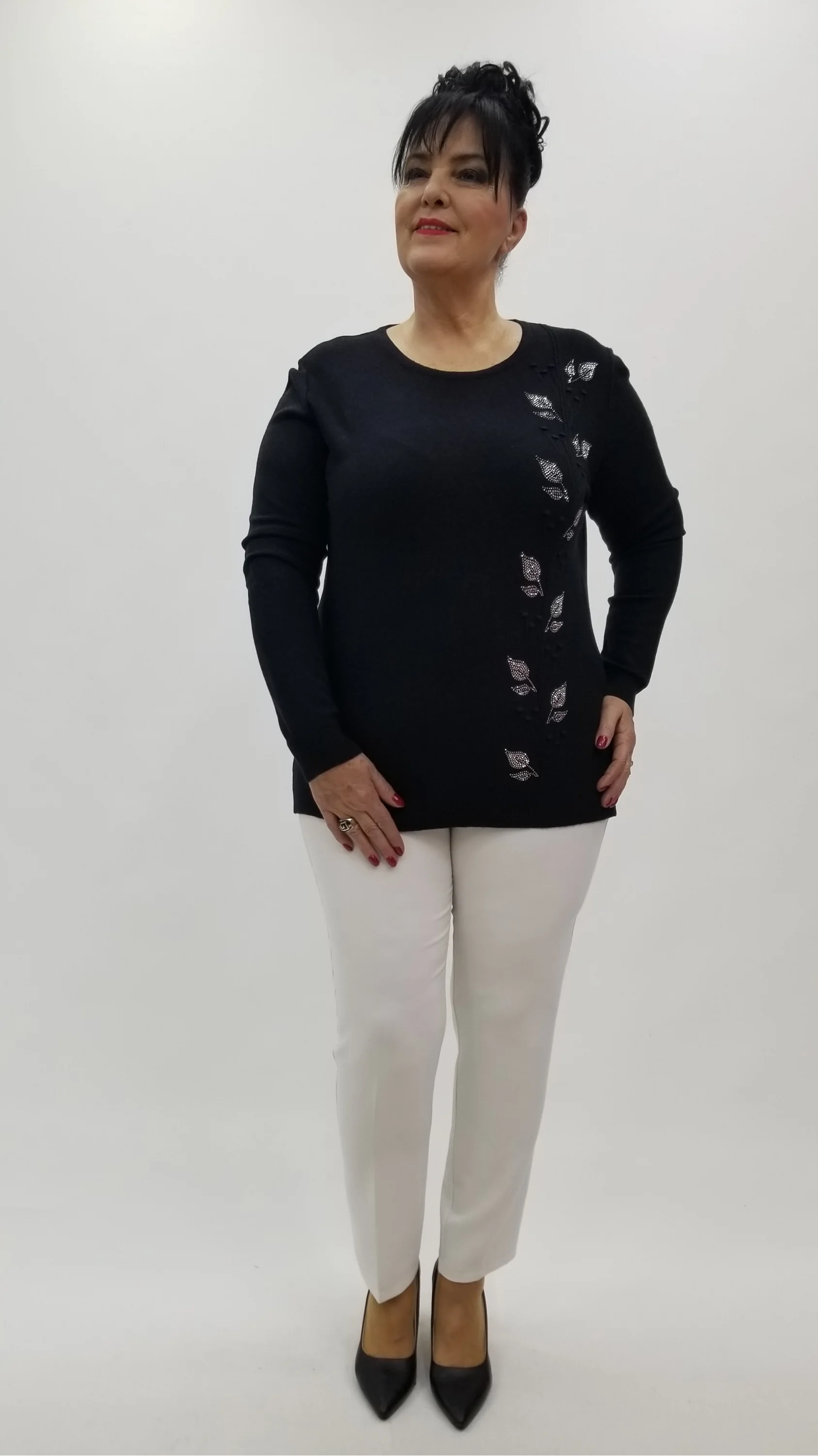 Miraggio Büyük Beden Triko 4322 SİYAH