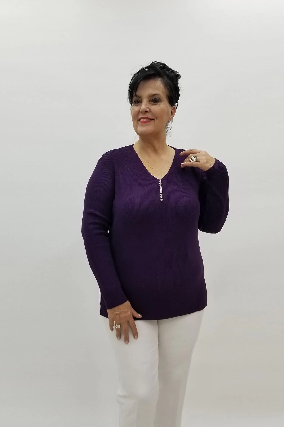 Miraggio Büyük Beden Triko 95820 MOR