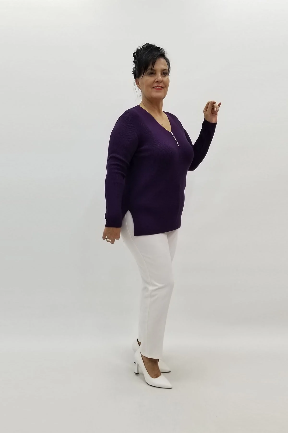 Miraggio Büyük Beden Triko 95820 MOR