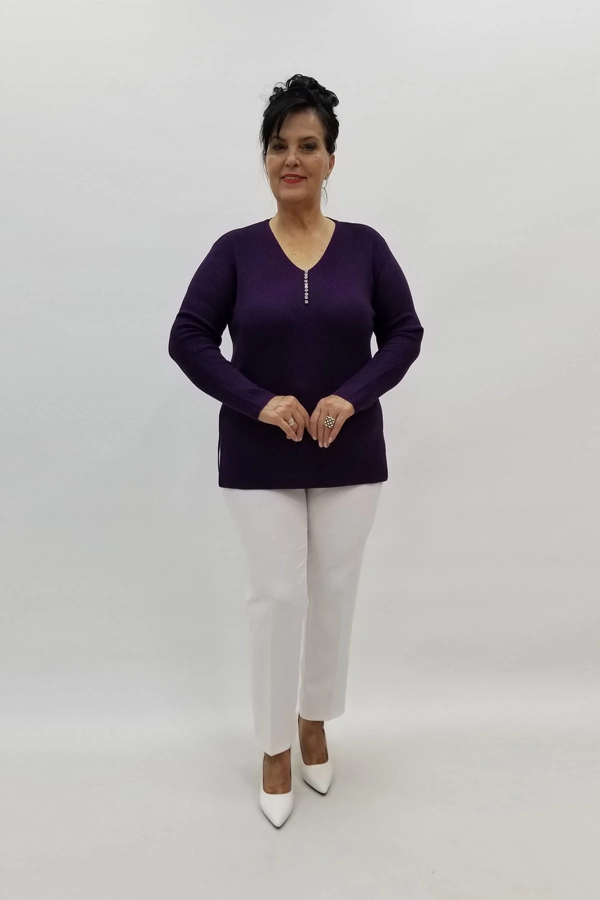 Miraggio Büyük Beden Triko 95820 MOR