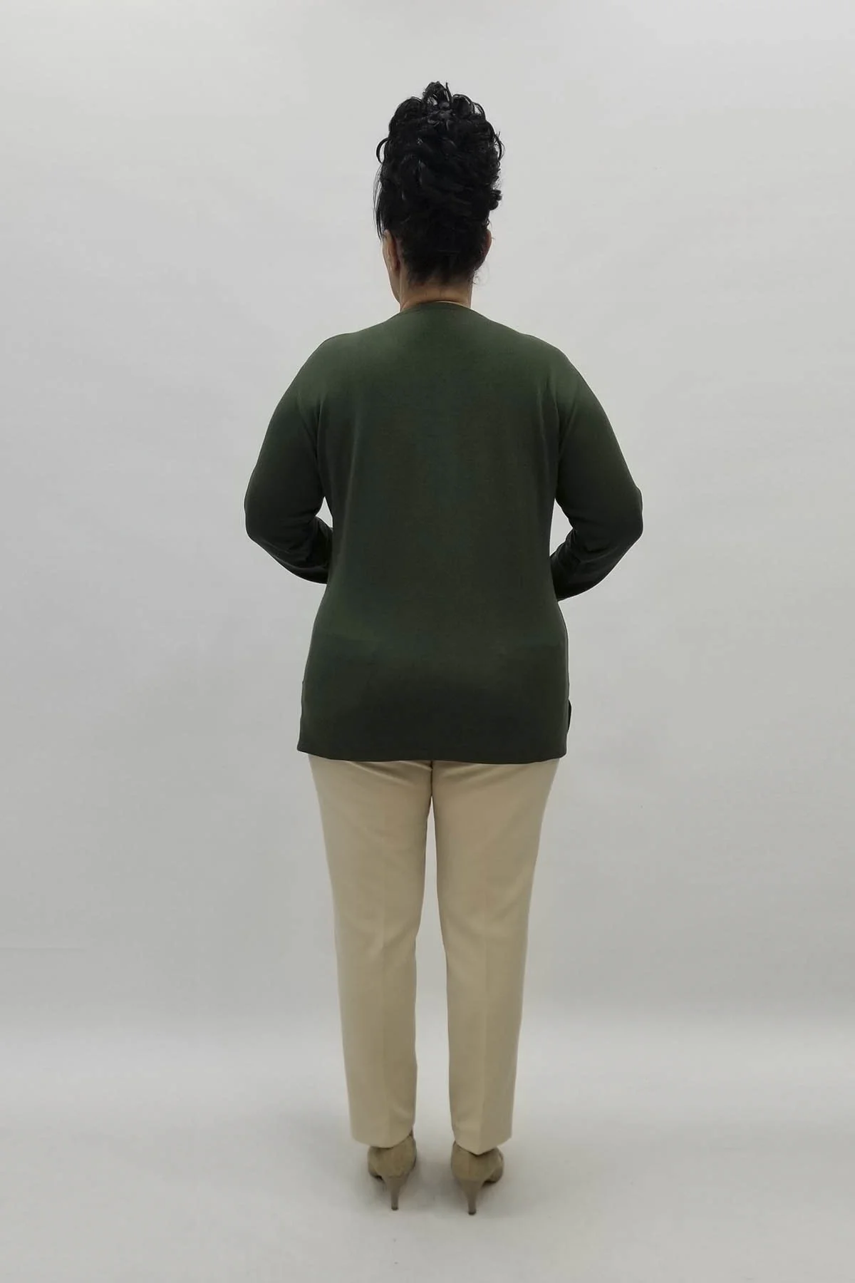 Miraggio Büyük Beden Triko 98199 HAKİ