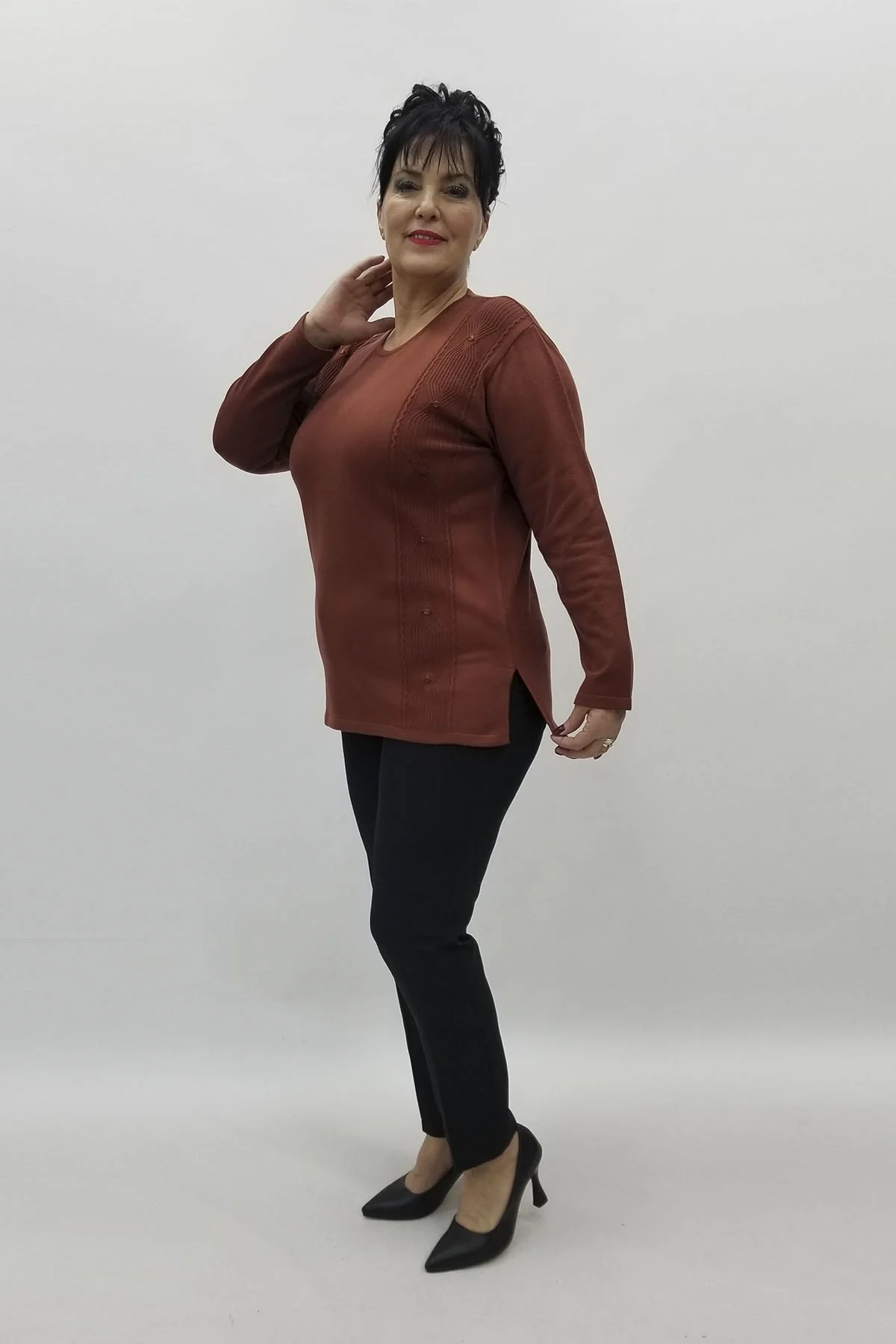 Miraggio Büyük Beden Triko 98317 TABA