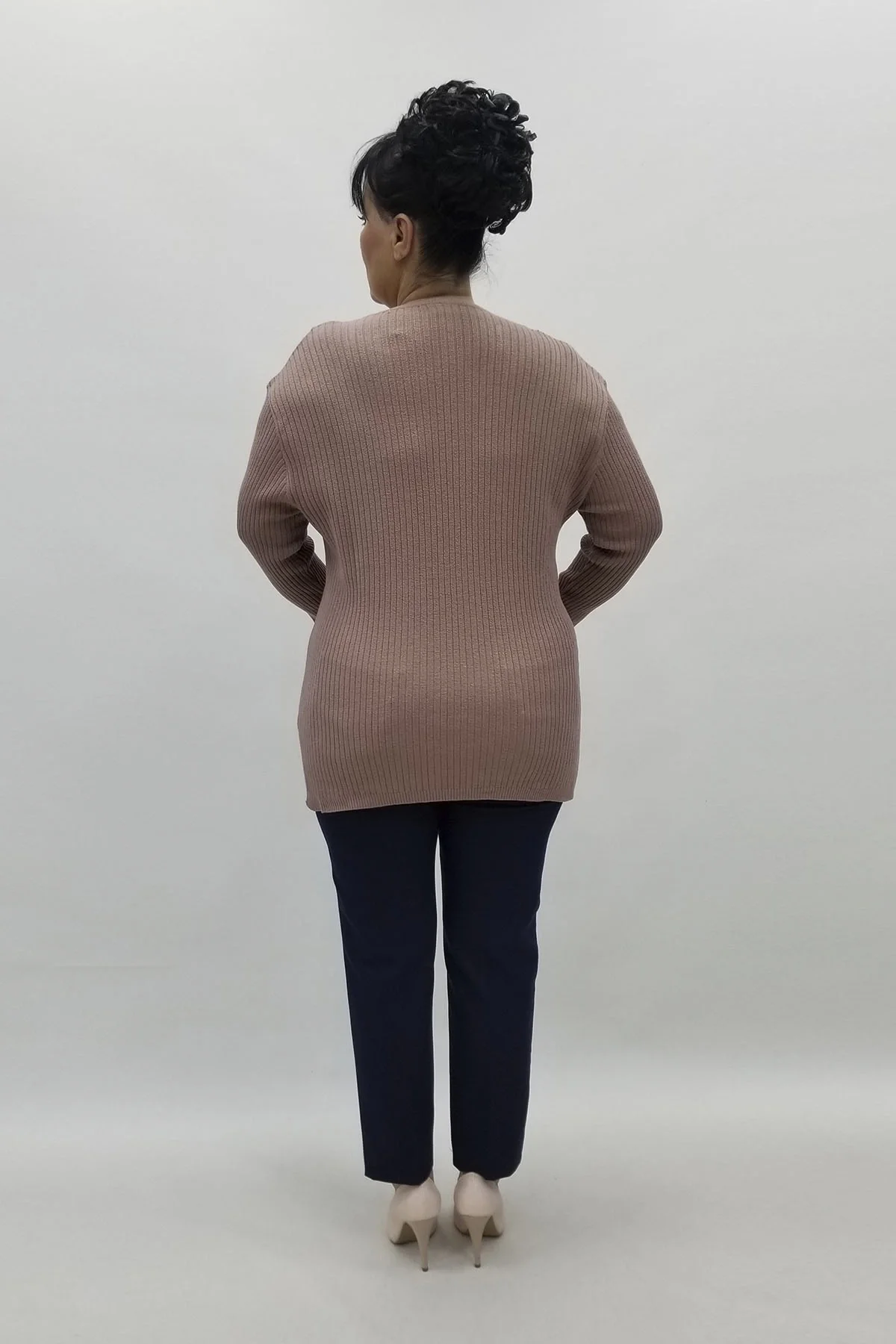 Miraggio Büyük Beden Triko 98326 PUDRA