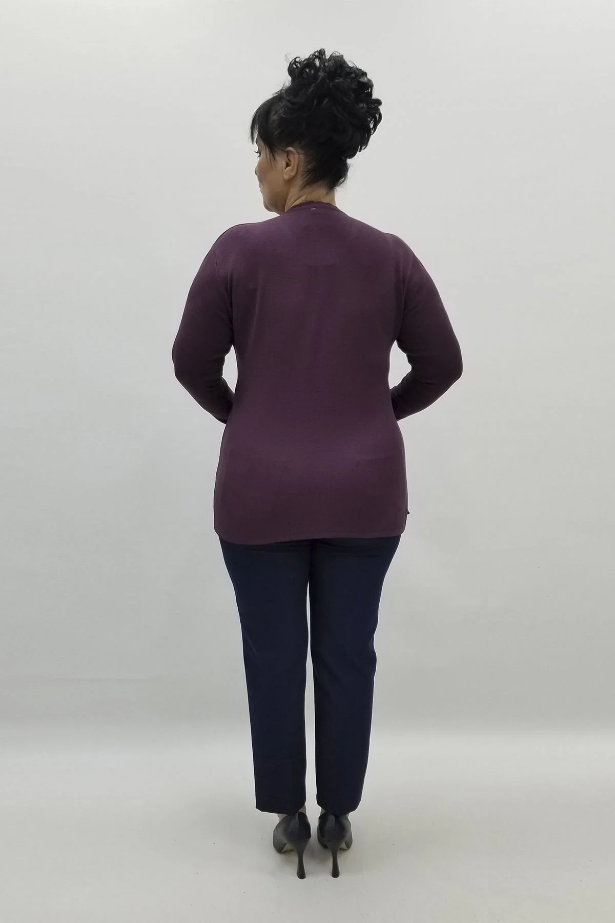 Miraggio Büyük Beden Triko 98345 MÜRDÜM