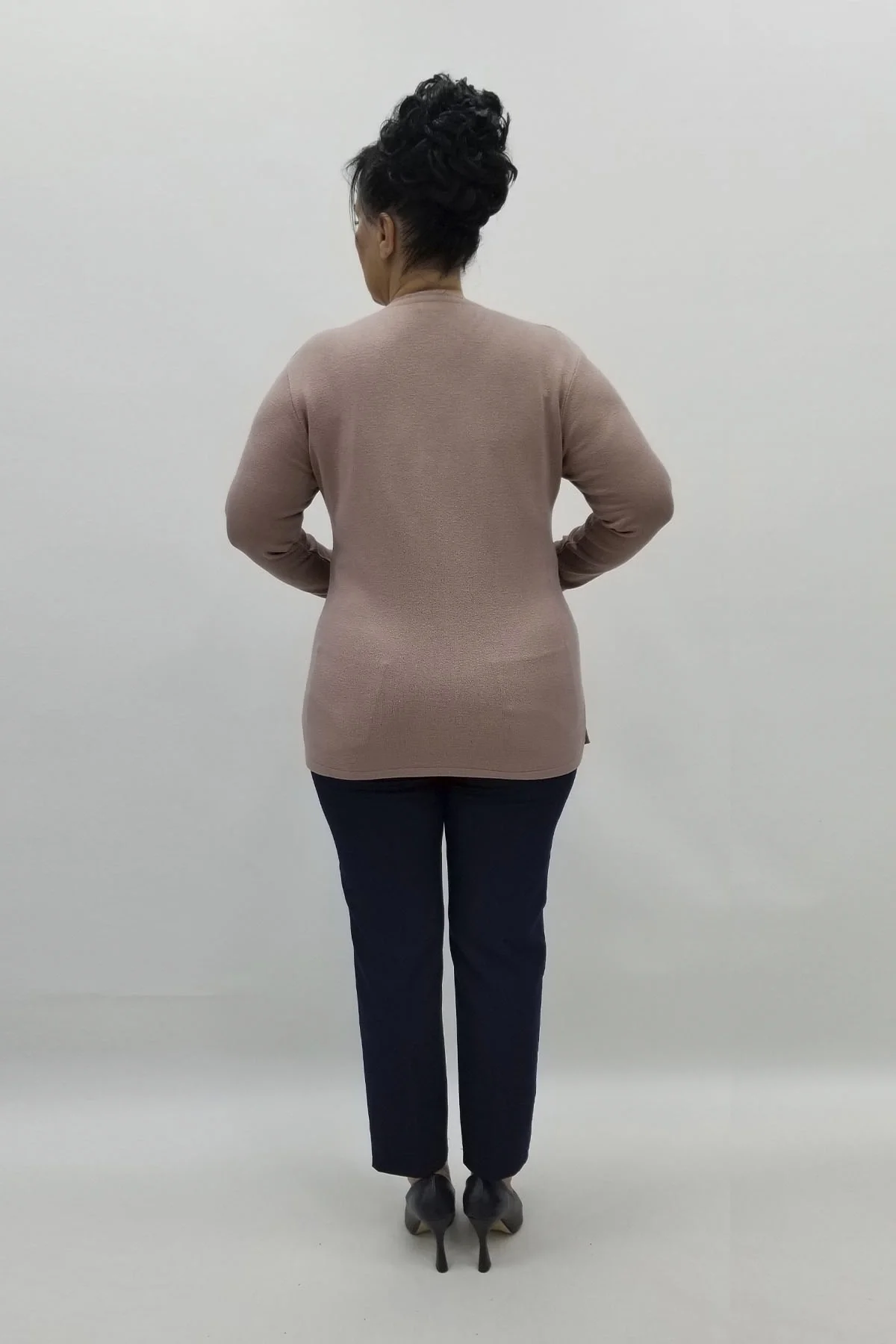 Miraggio Büyük Beden Triko 98345 PUDRA