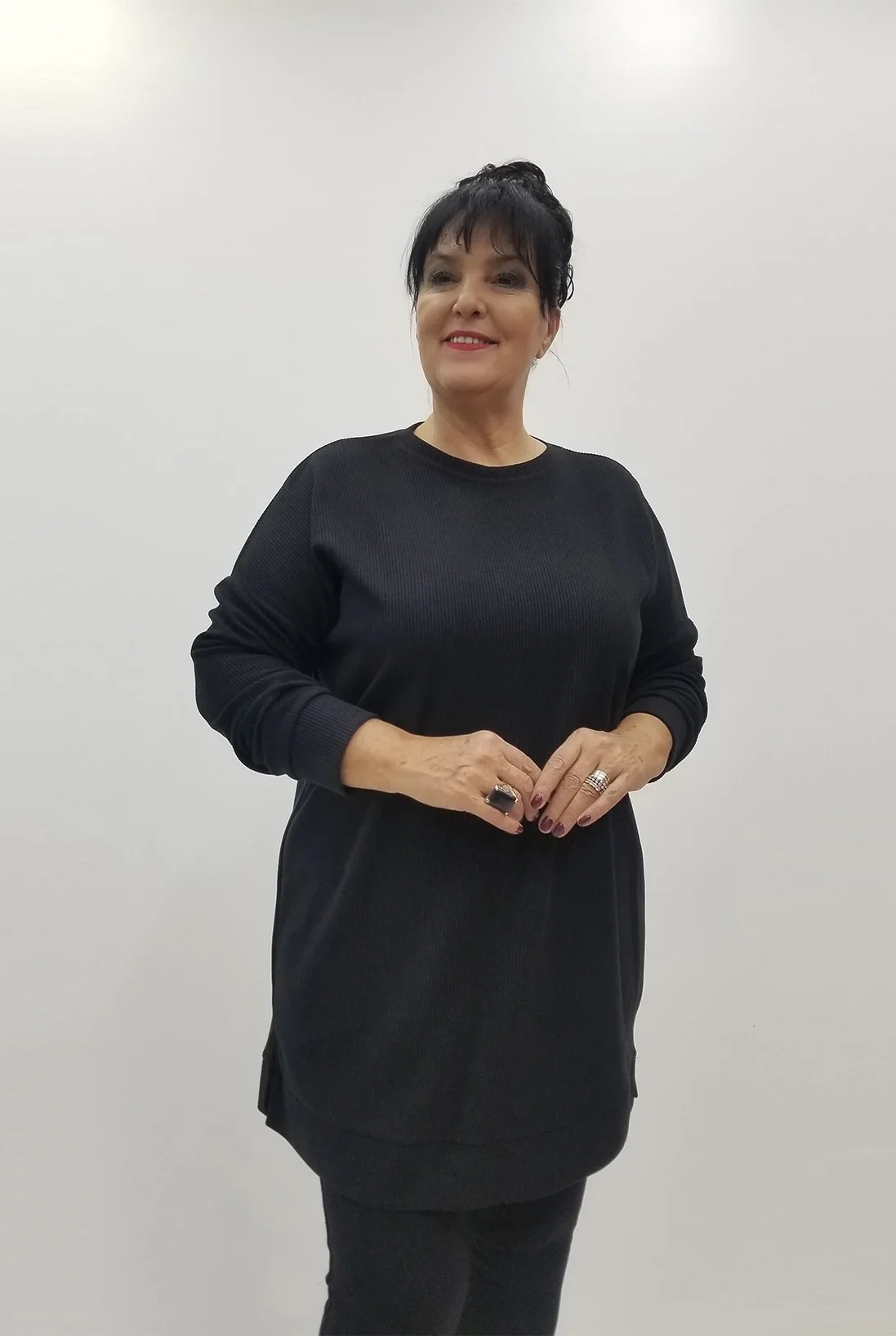 Miraggio Büyük Beden Tunik 4103 SİYAH