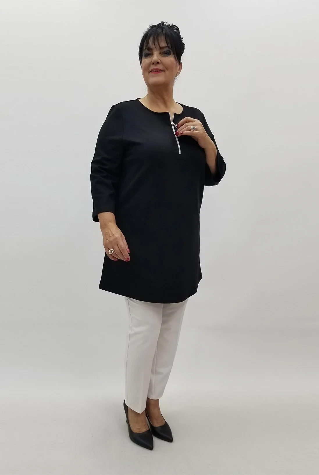 Miraggio Büyük Beden Tunik 4169 SİYAH