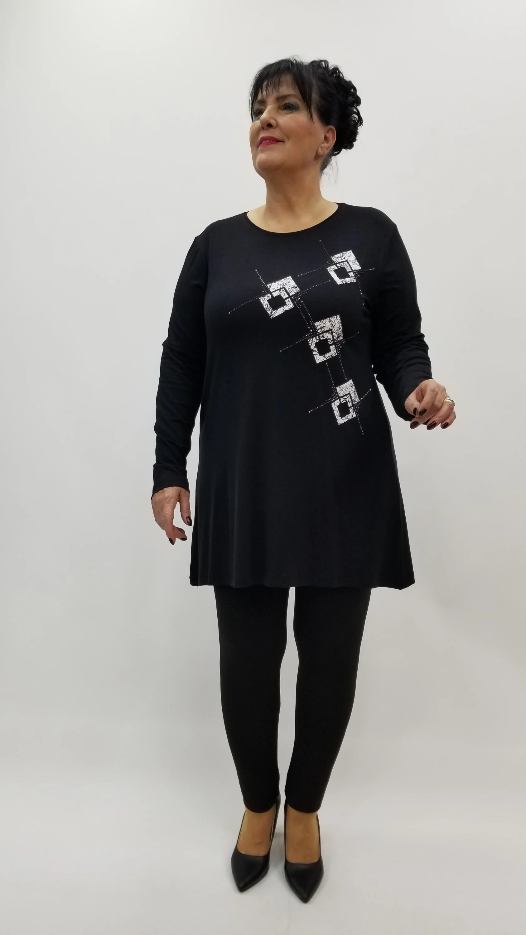 Miraggio Büyük Beden Tunik 4243 SİYAH