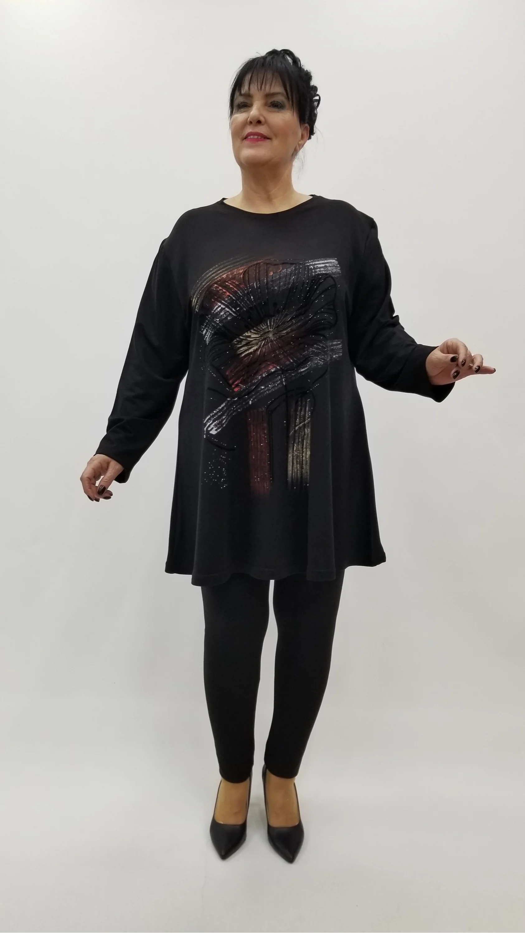 Miraggio Büyük Beden Tunik 4329 SİYAH