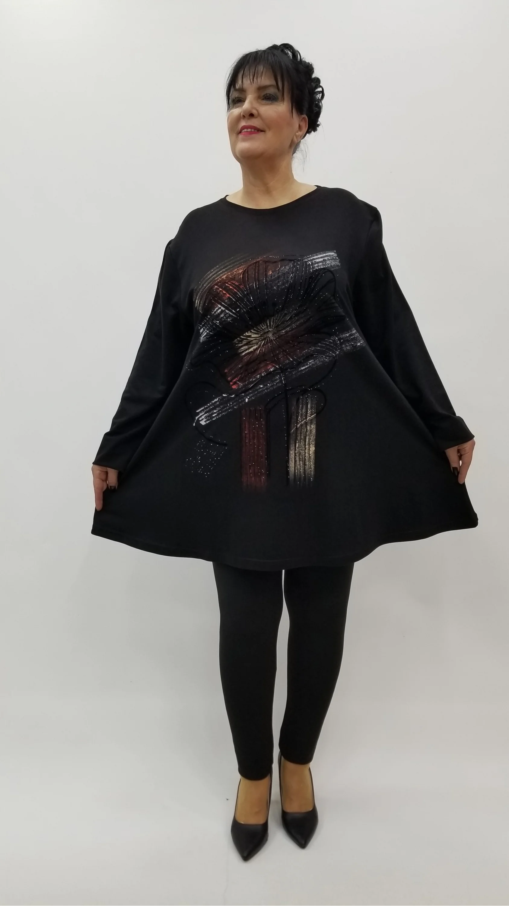 Miraggio Büyük Beden Tunik 4329 SİYAH