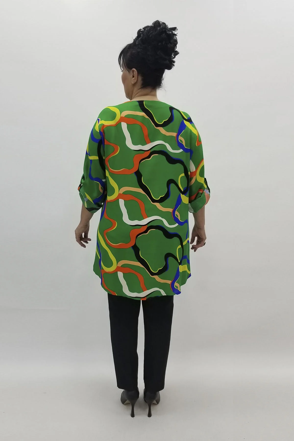 Miraggio Büyük Beden Tunik 98479 YEŞİL