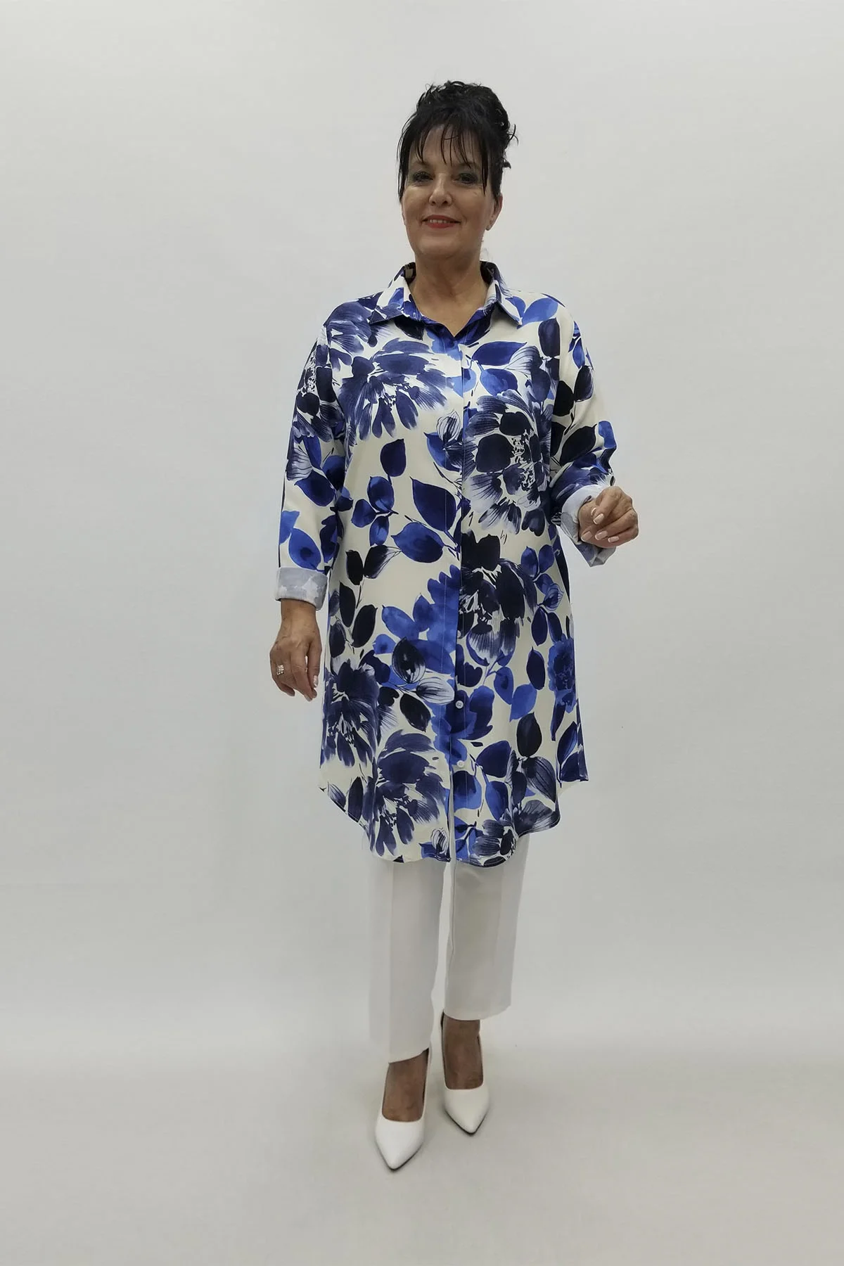 Miraggio Büyük Beden Tunik 98859 LACİVERT