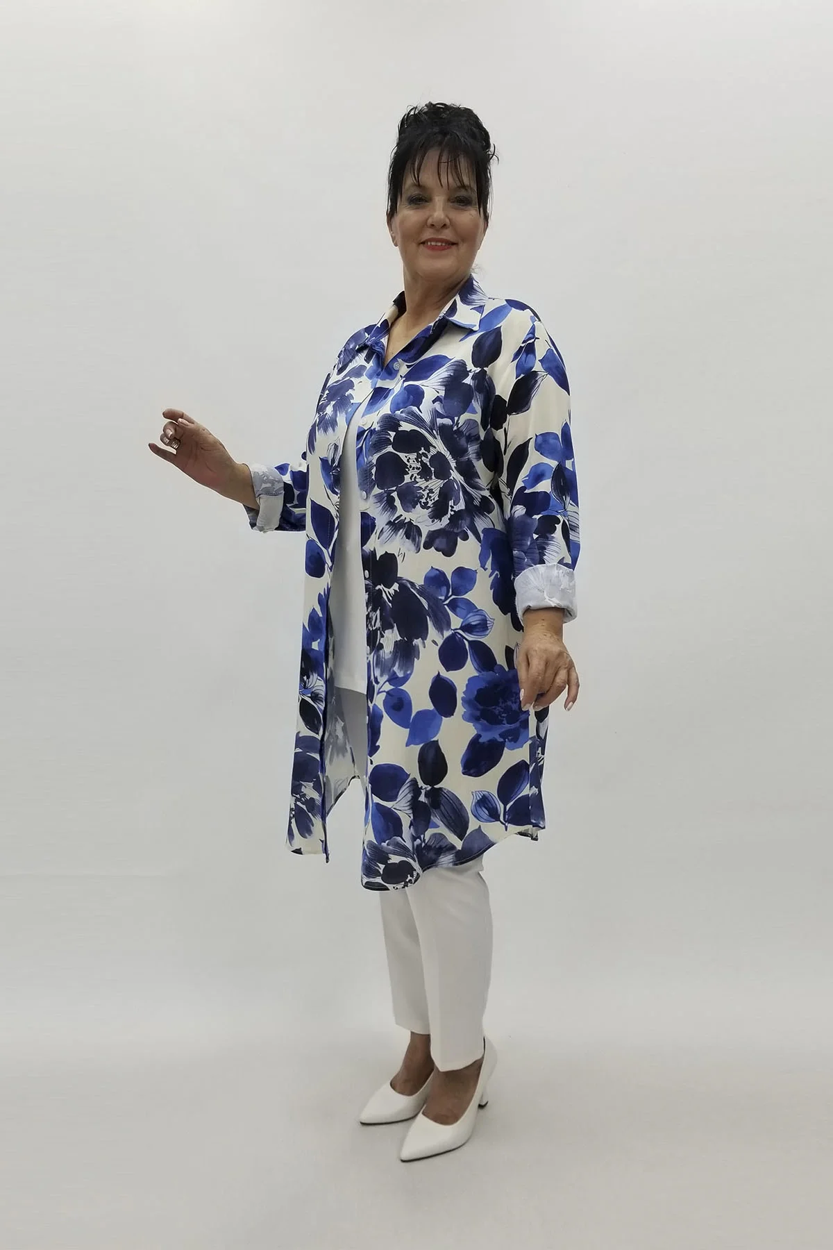 Miraggio Büyük Beden Tunik 98859 LACİVERT