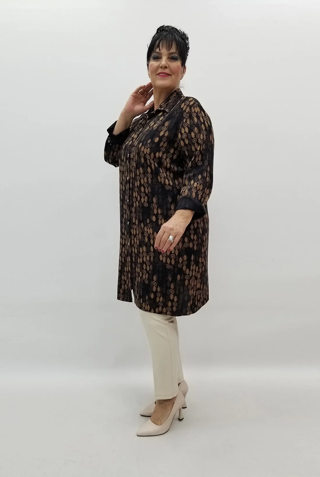 Miraggio Büyük Beden Tunik 99519 SİYAH