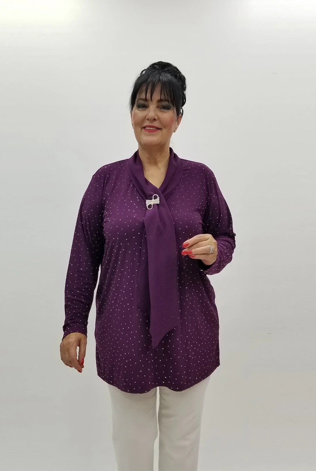 Miraggio Büyük Beden Tunik 99592 MÜRDÜM