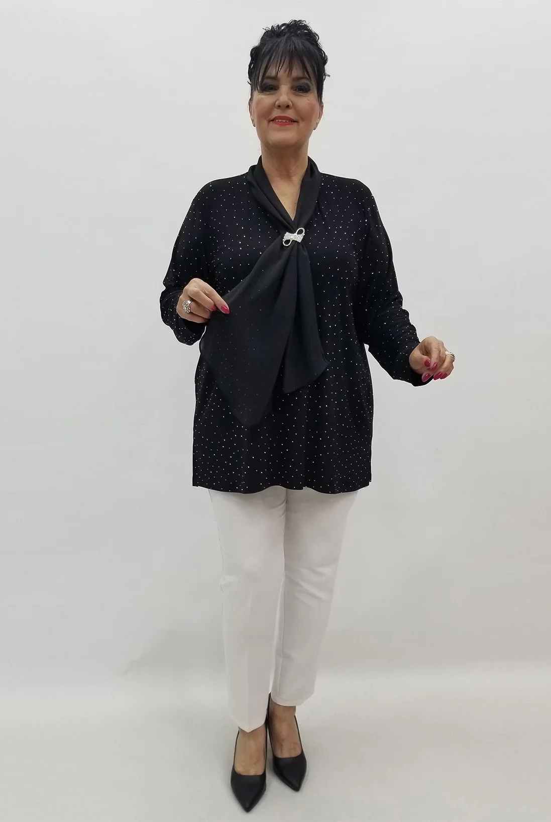 Miraggio Büyük Beden Tunik 99592 SİYAH