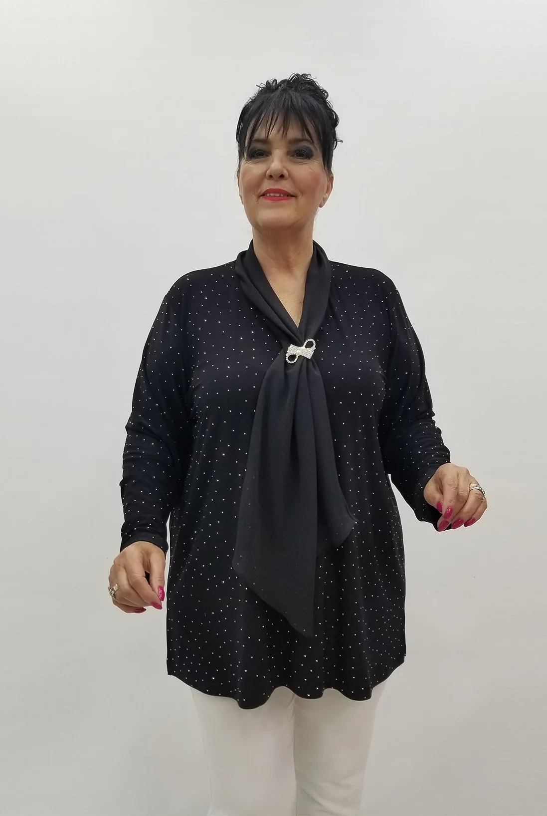 Miraggio Büyük Beden Tunik 99592 SİYAH