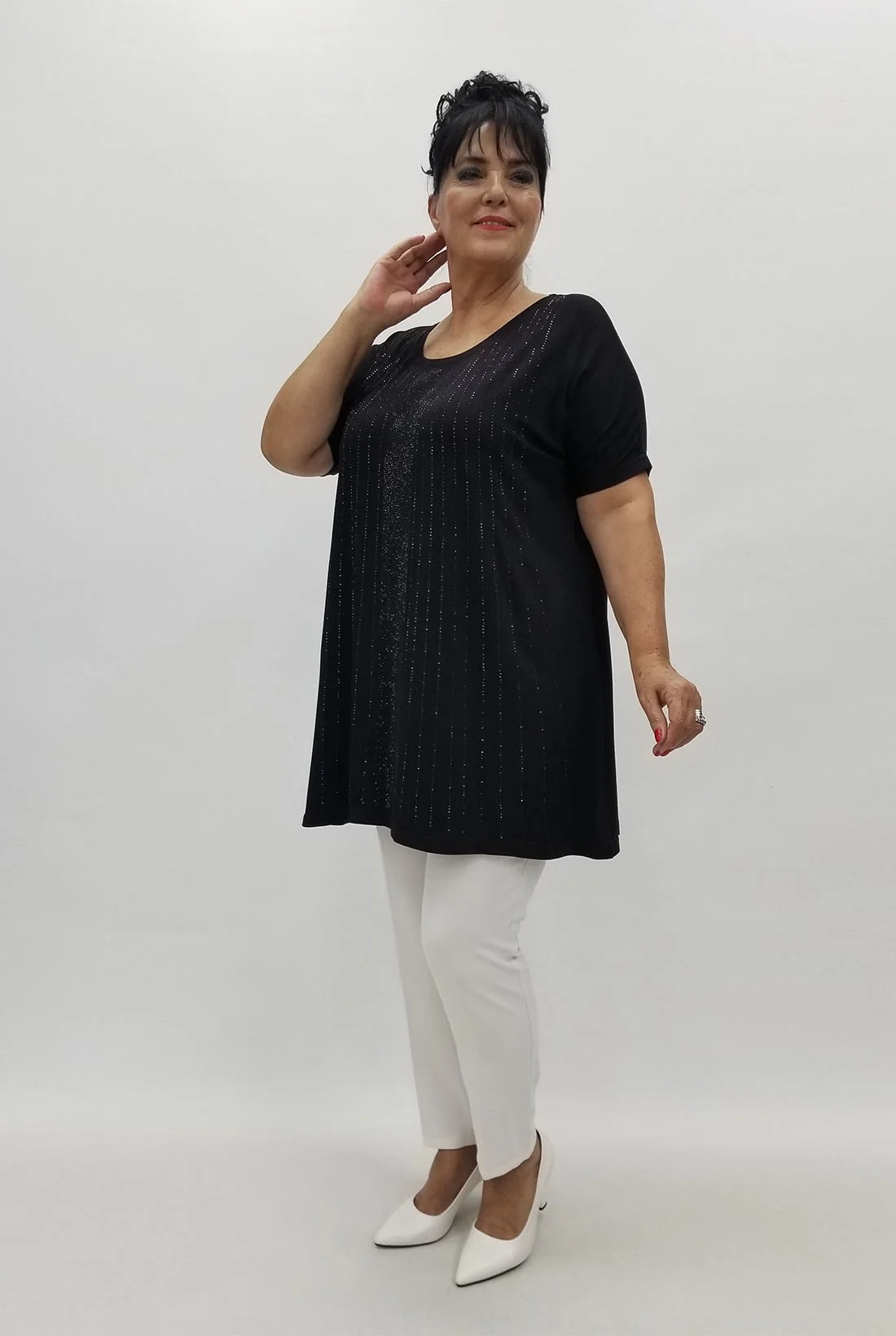 Miraggio Büyük Beden Tunik 99873 SİYAH