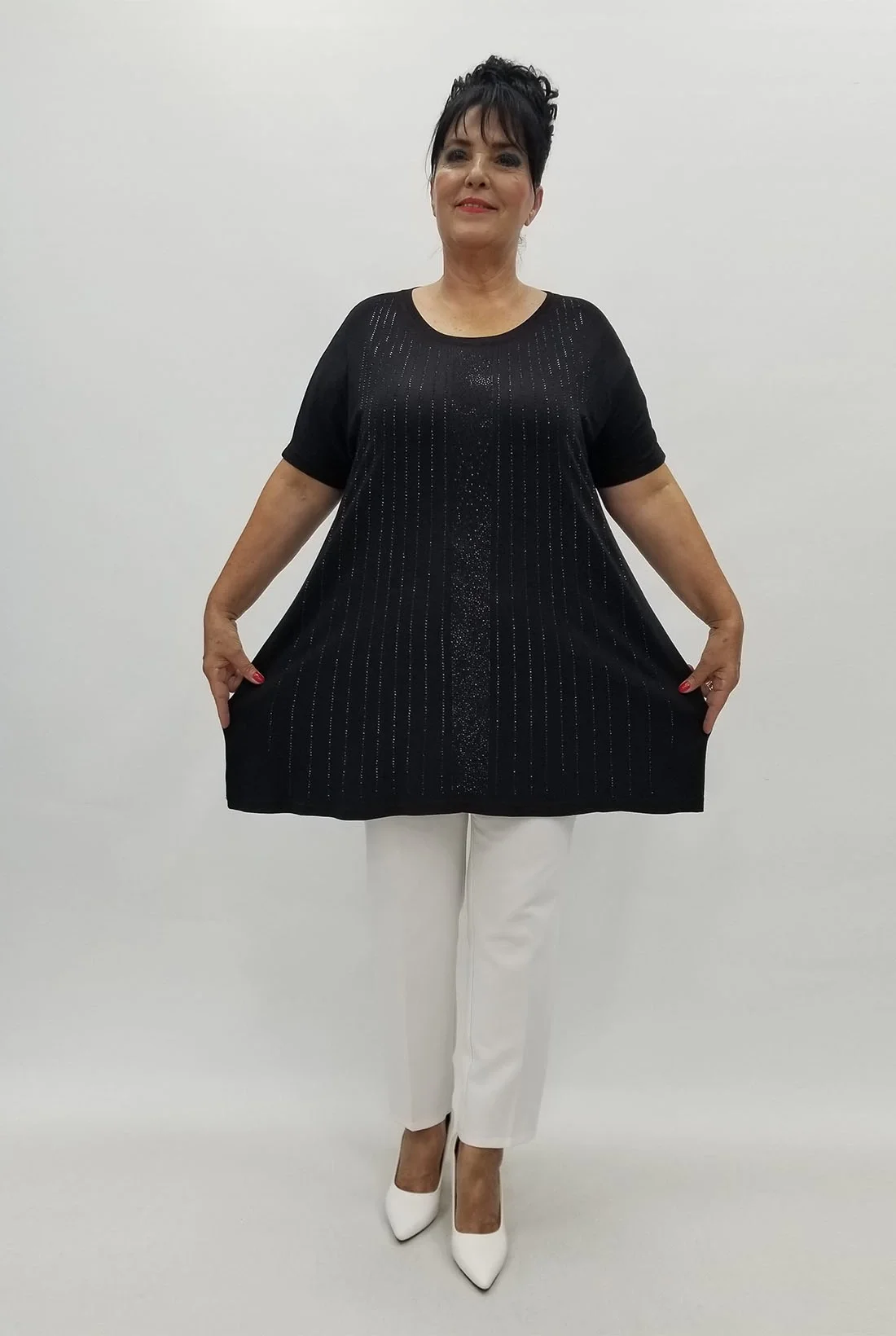 Miraggio Büyük Beden Tunik 99873 SİYAH