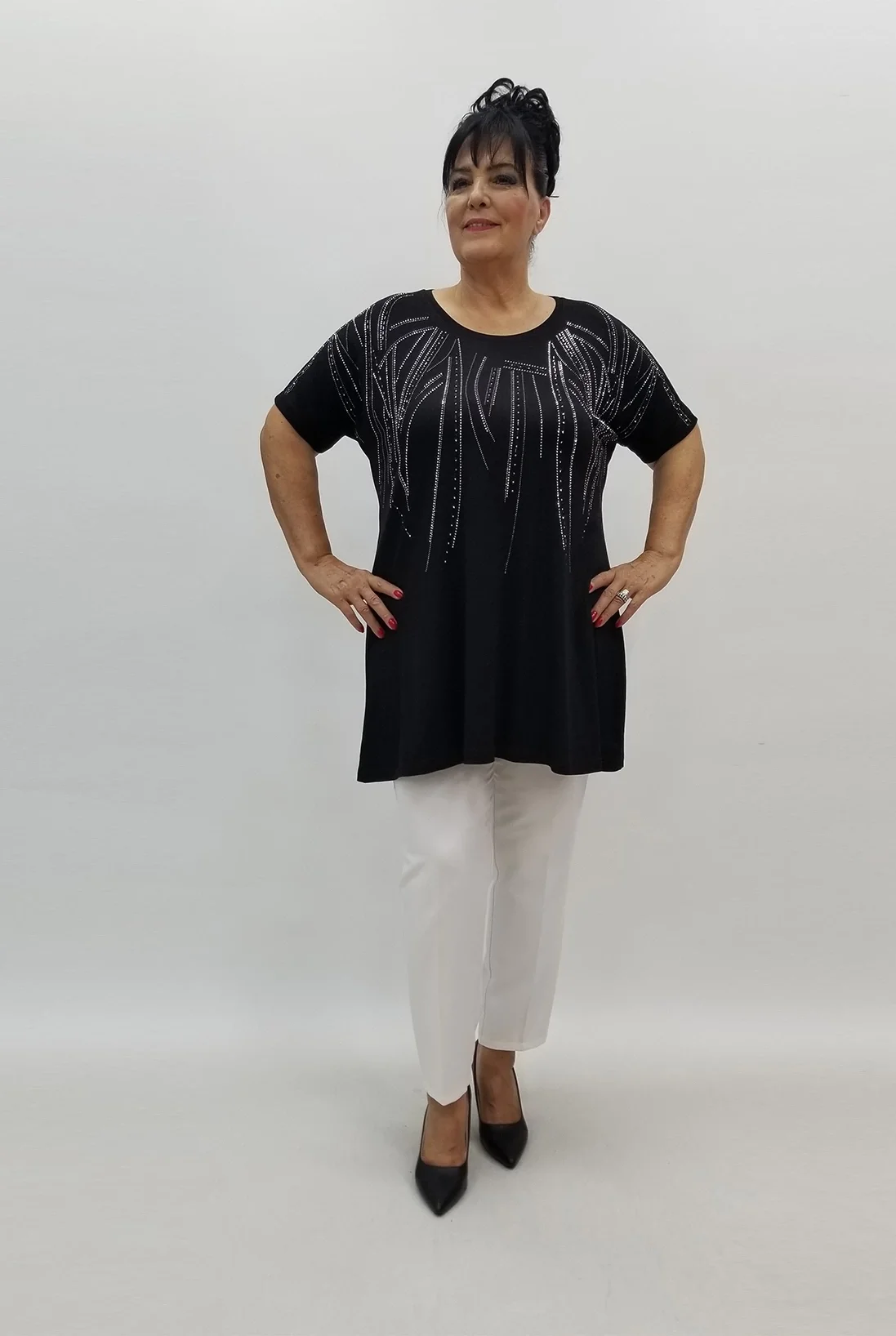 Miraggio Büyük Beden Tunik 99874 SİYAH