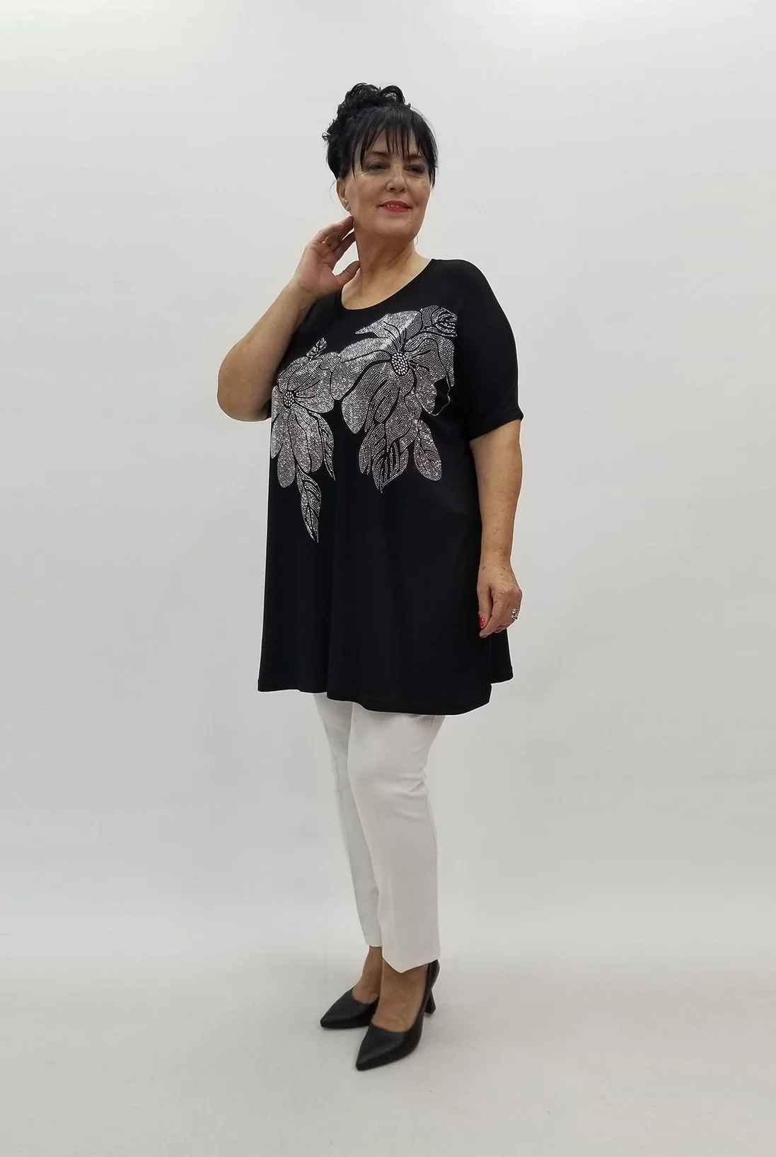 Miraggio Büyük Beden Tunik 99875 SİYAH