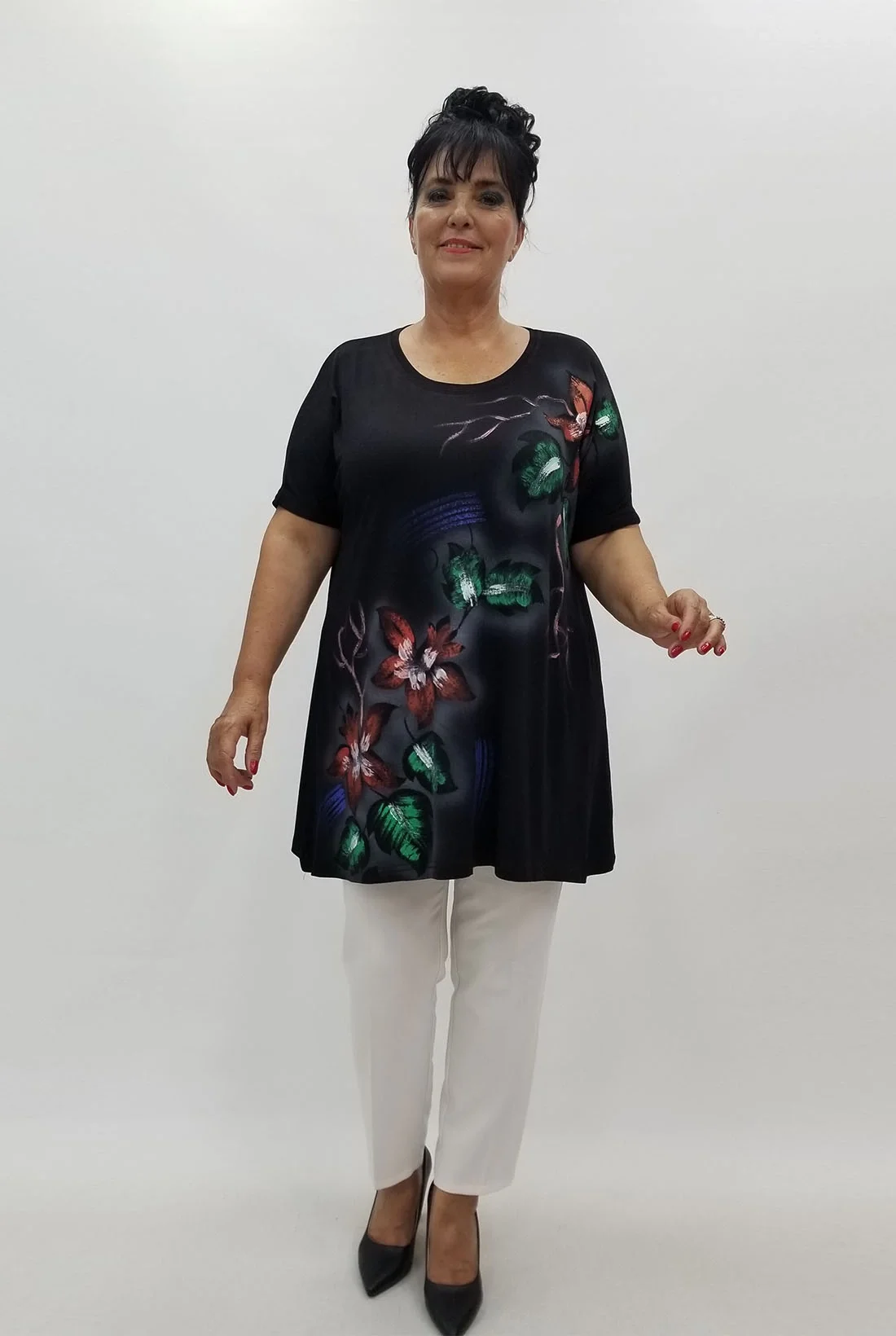 Miraggio Büyük Beden Tunik 99881 SİYAH