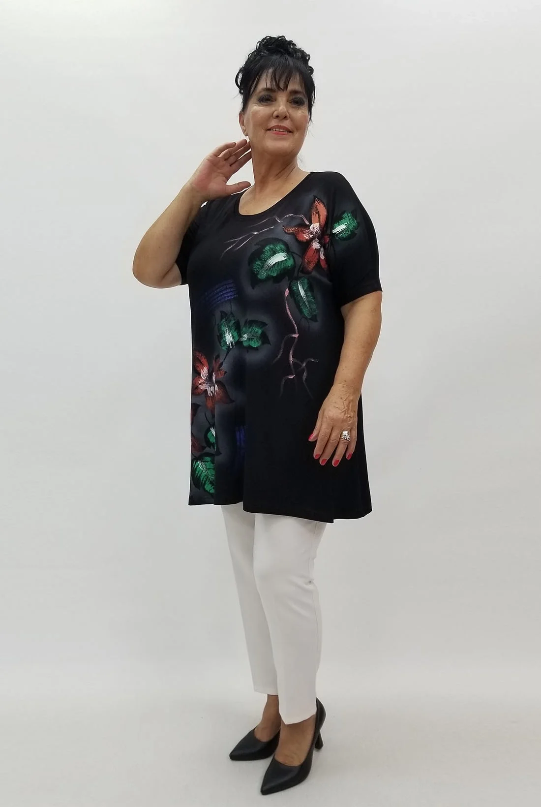 Miraggio Büyük Beden Tunik 99881 SİYAH