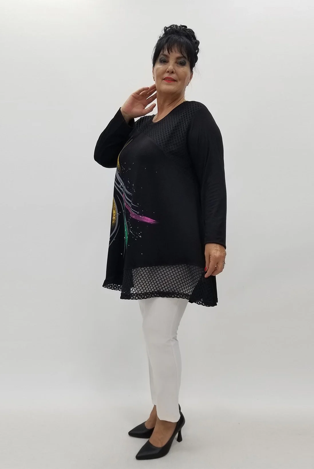 Miraggio Büyük Beden Tunik 99989 SİYAH