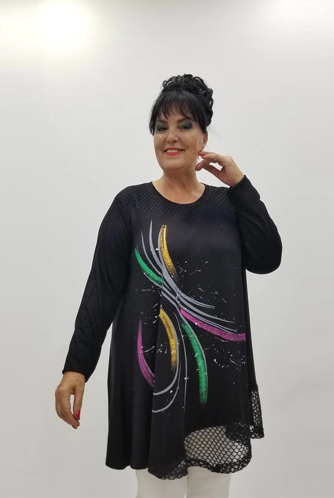 Miraggio Büyük Beden Tunik 99989 SİYAH