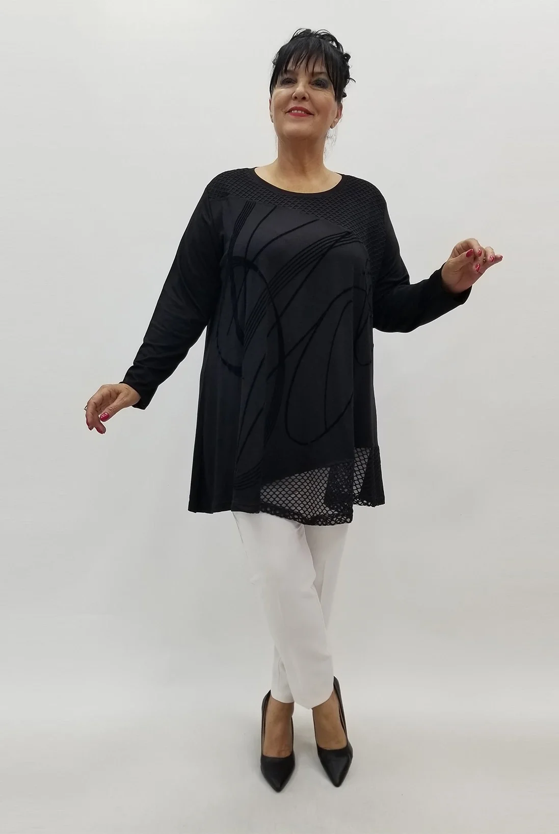 Miraggio Büyük Beden Tunik 99990 SİYAH