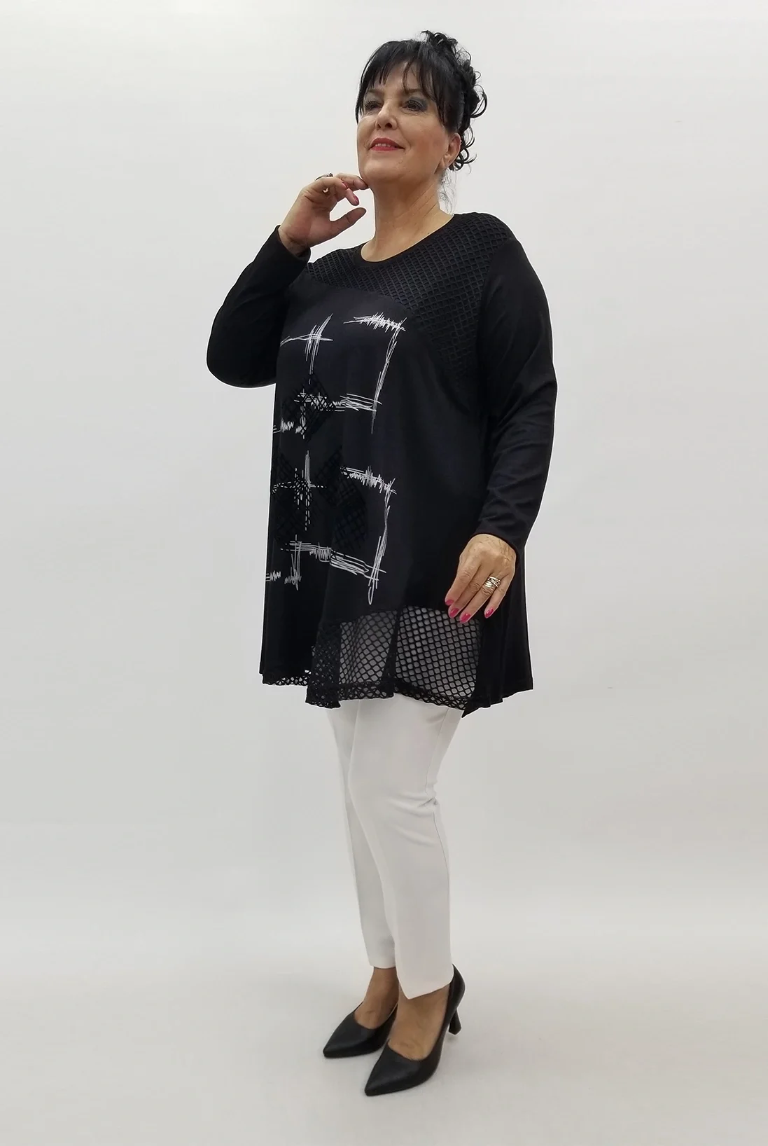 Miraggio Büyük Beden Tunik 99991 SİYAH