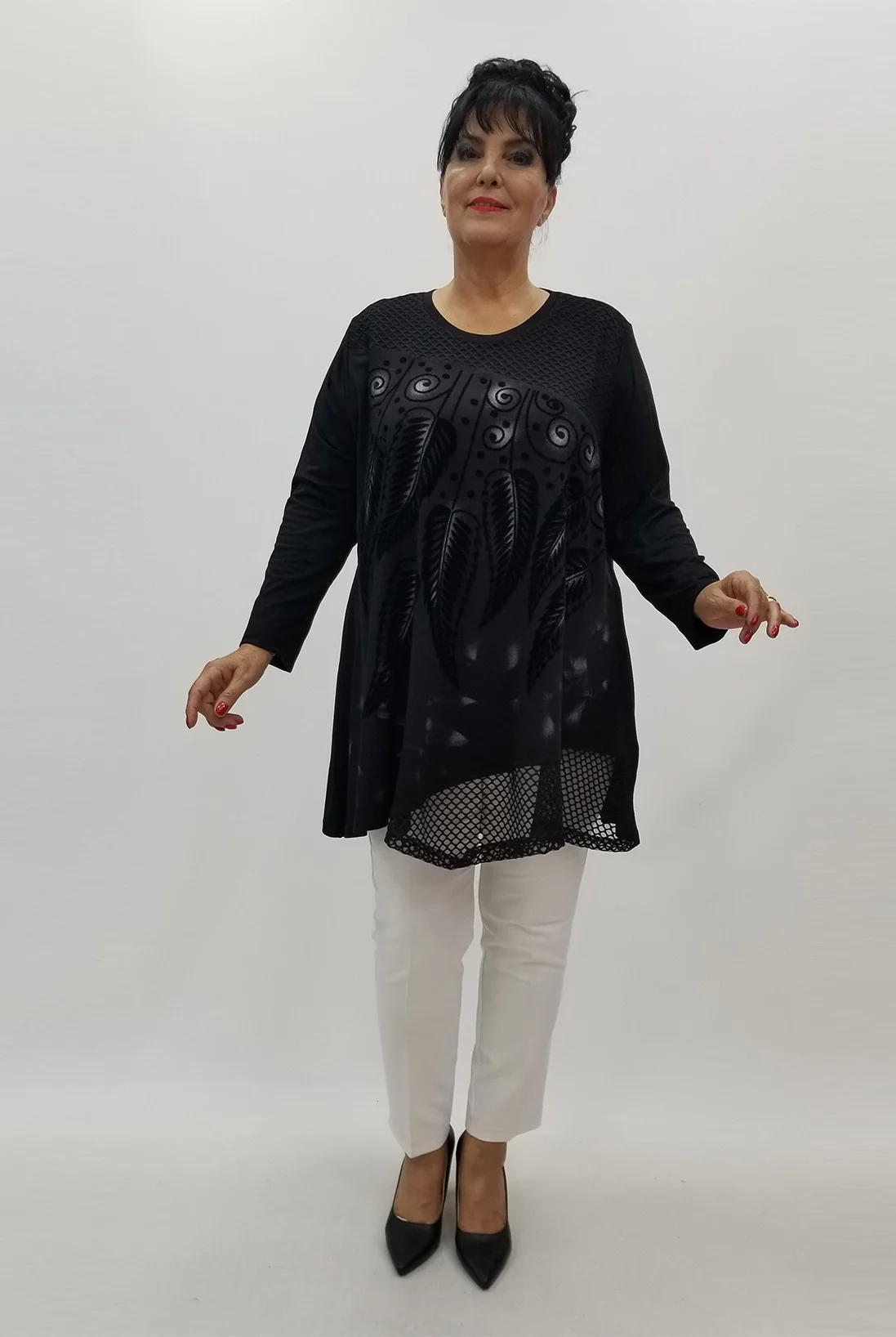 Miraggio Büyük Beden Tunik 99992 SİYAH