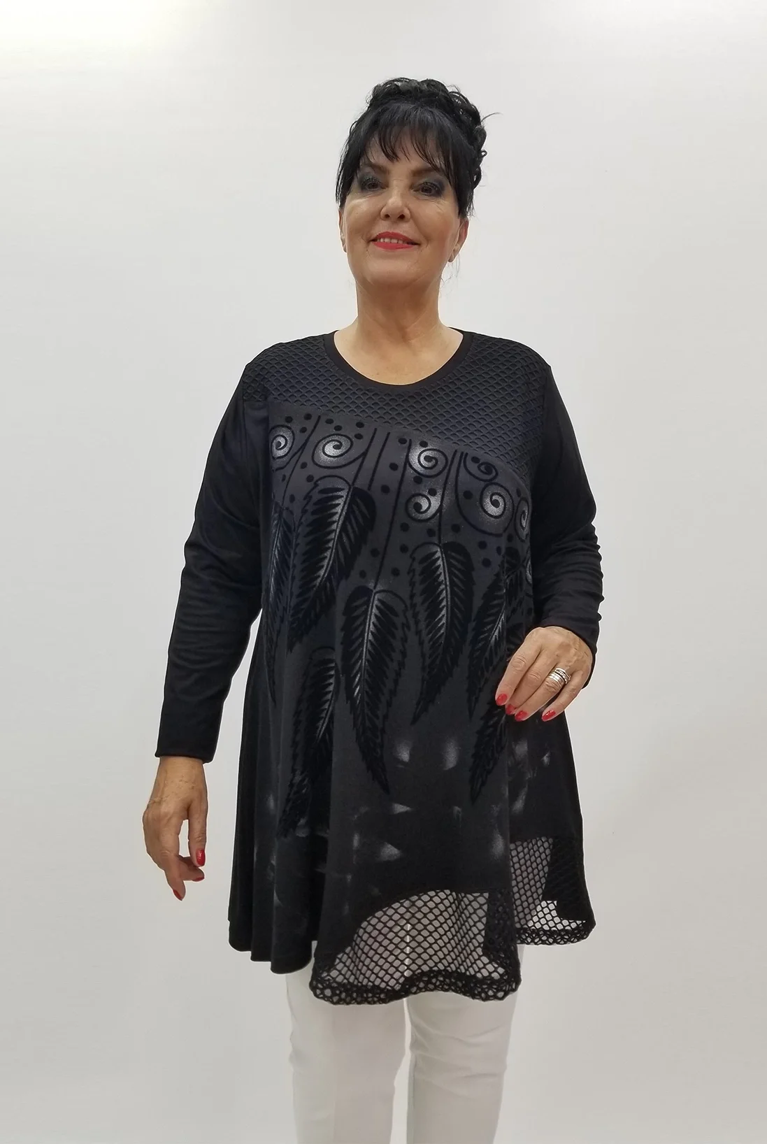 Miraggio Büyük Beden Tunik 99992 SİYAH