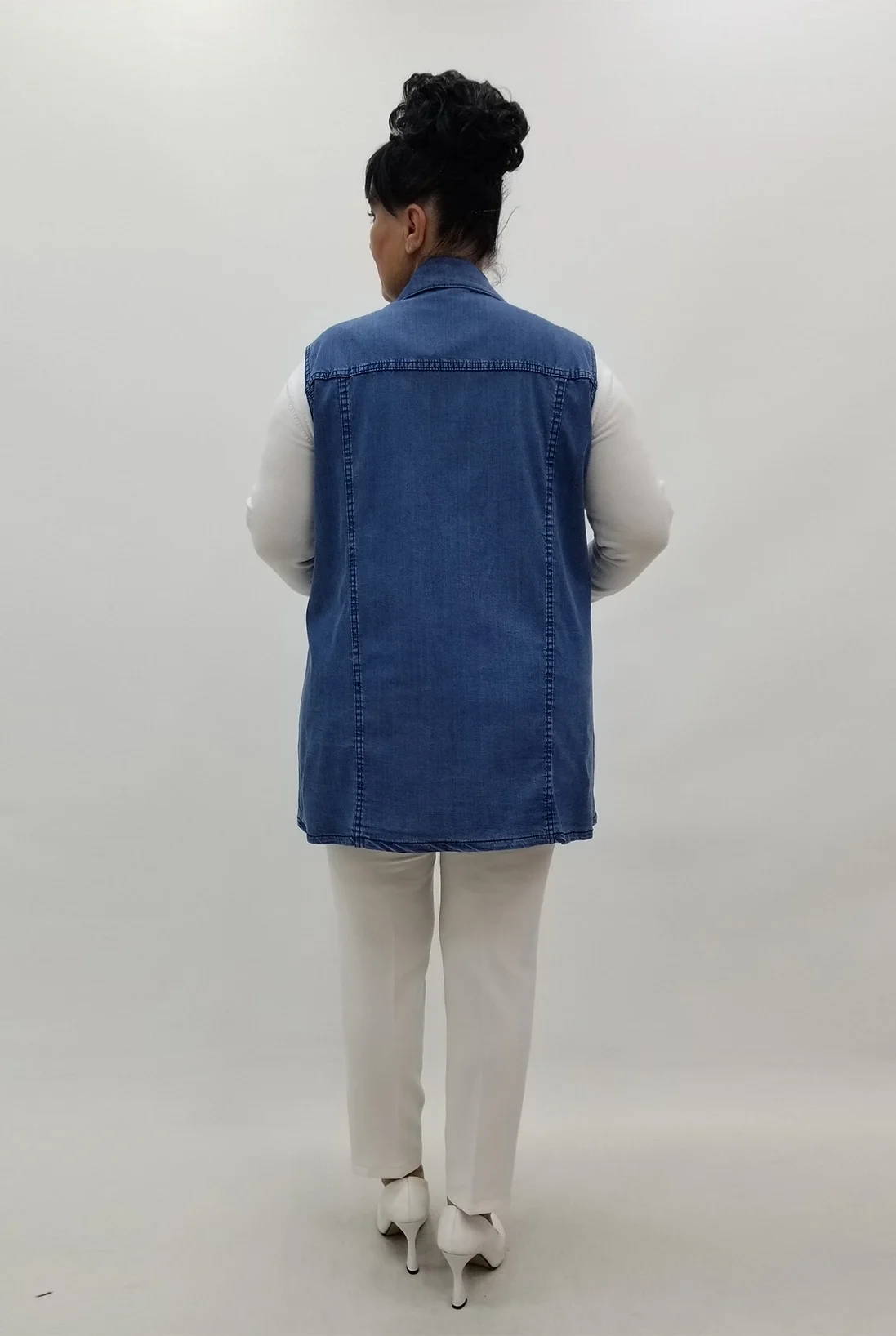 Miraggio Büyük Beden Yelek 4042 KOT MAVİ