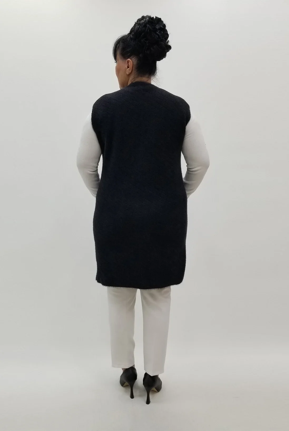 Miraggio Büyük Beden Yelek 4234 SİYAH