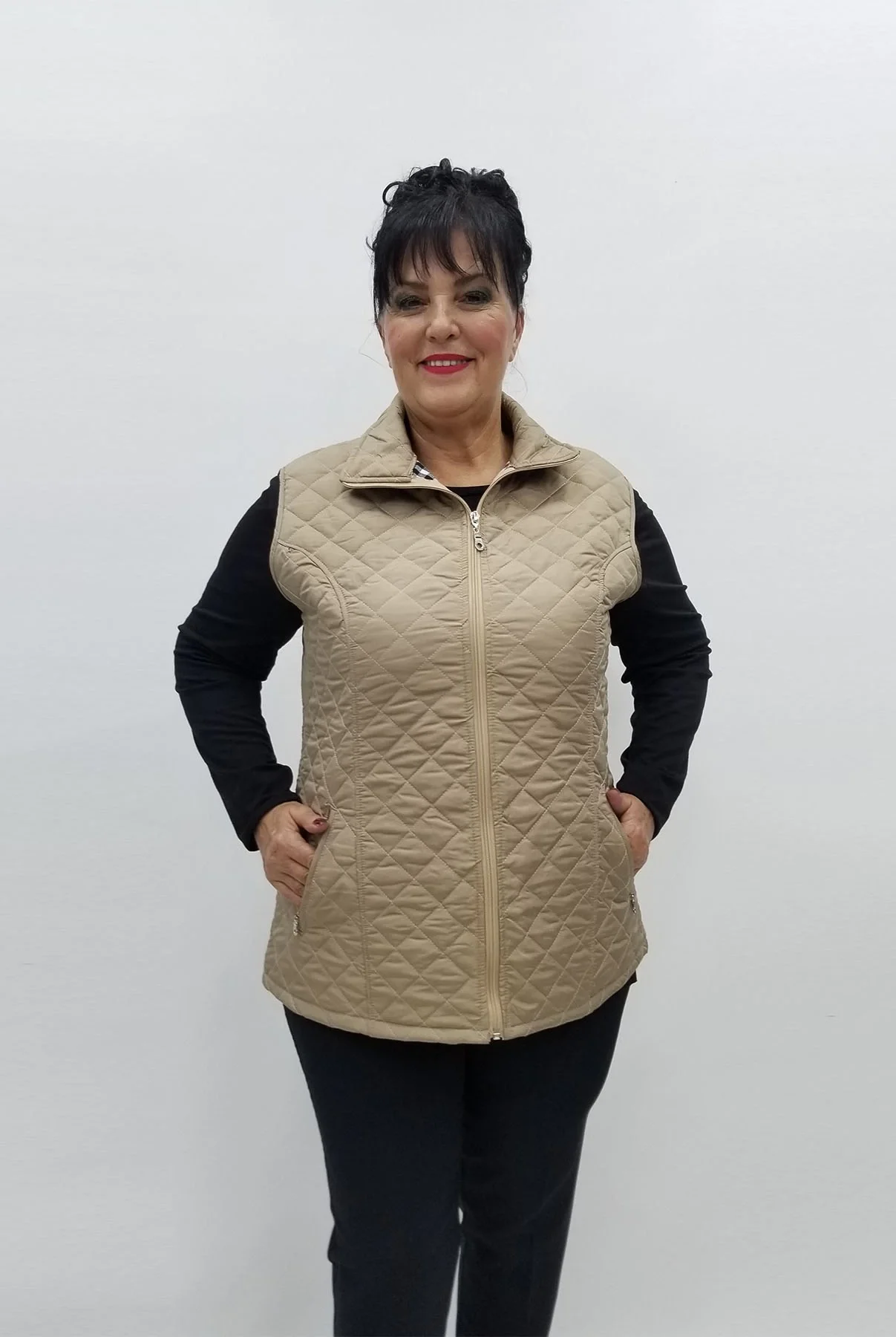 Miraggio Büyük Beden Yelek 96885 BEJ