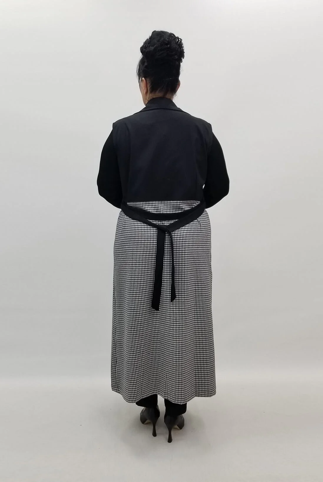 Miraggio Büyük Beden Yelek 99080 SİYAH/BEYAZ