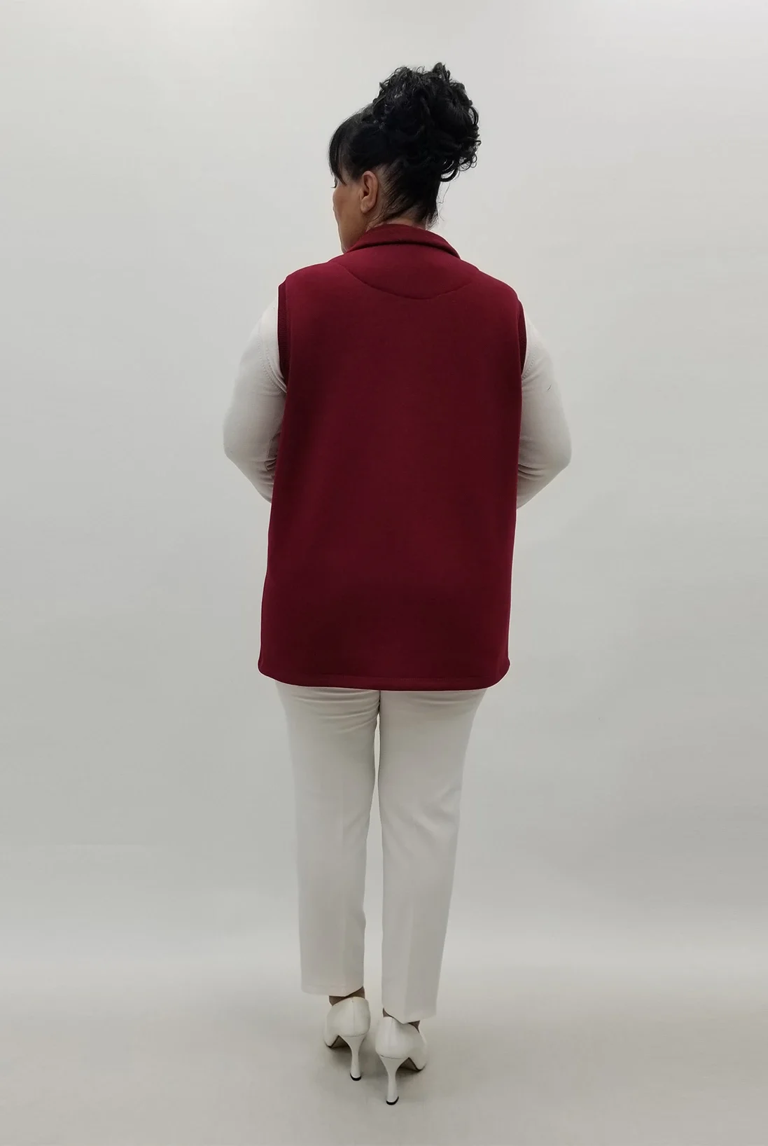 Miraggio Büyük Beden Yelek 99999 BORDO