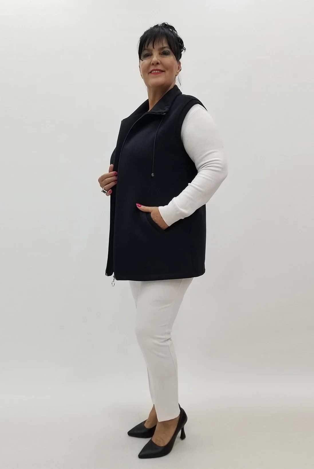 Miraggio Büyük Beden Yelek 99999 SİYAH