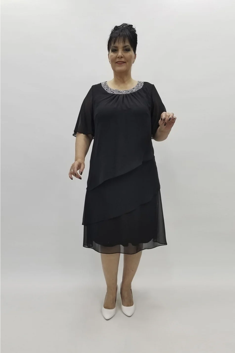 Miraggio Büyük Beden Abiye Elbise 97500 SİYAH
