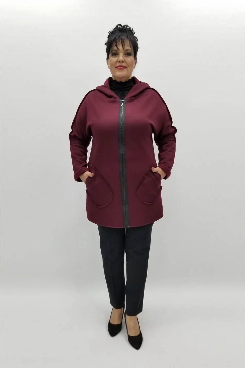 Miraggio Büyük Beden Ceket 97040 BORDO