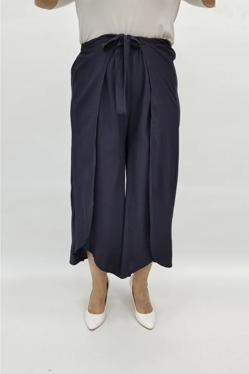 Miraggio Büyük Beden Kapri 97447 LACİVERT