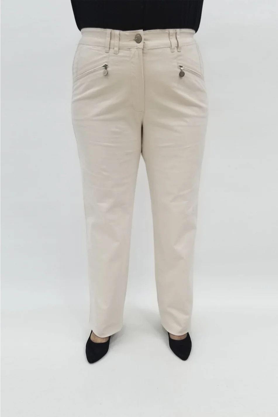 Miraggio Büyük Beden Kot Pantolon 97151 BEJ