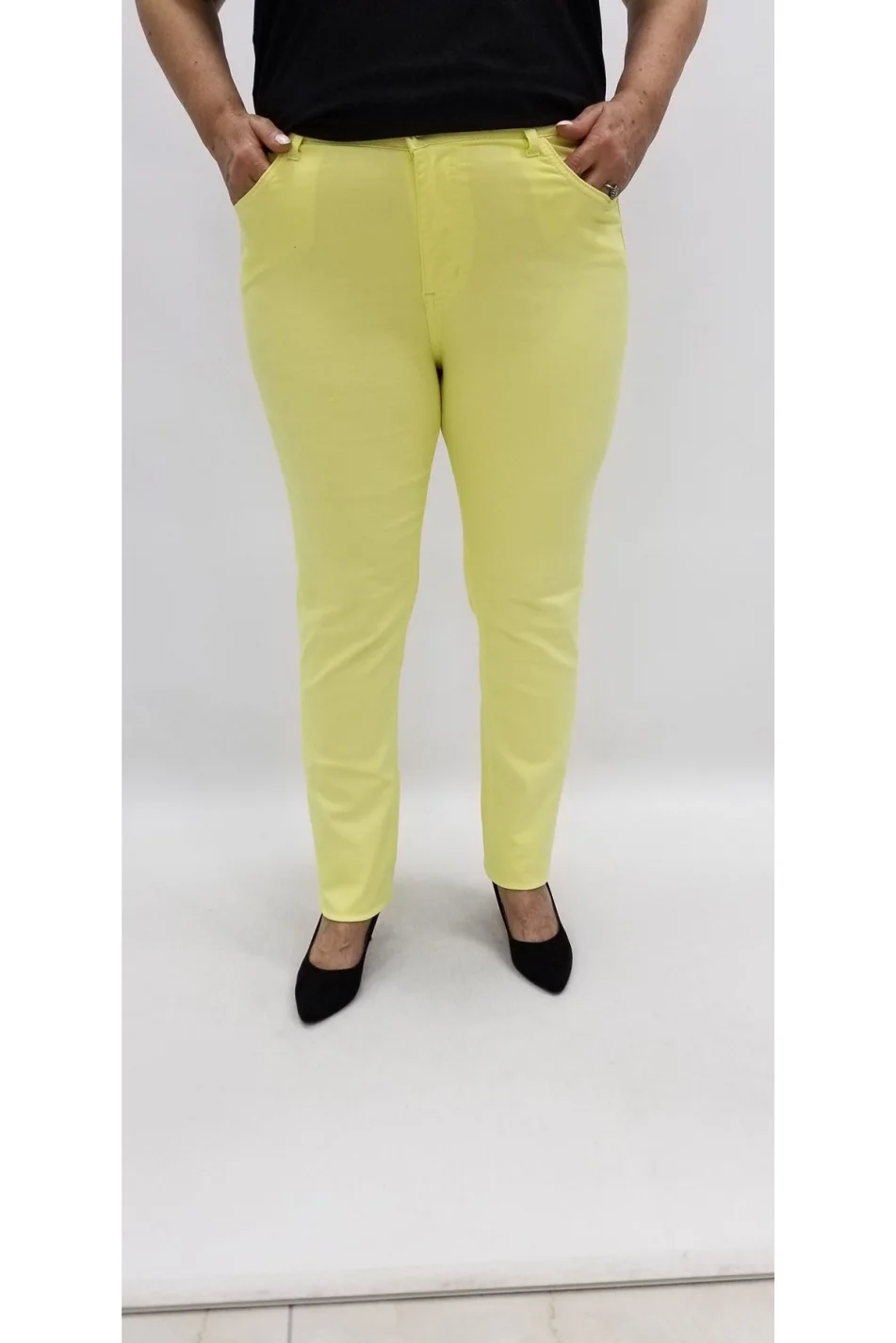 Miraggio Büyük Beden Pantolon 94558 SARI