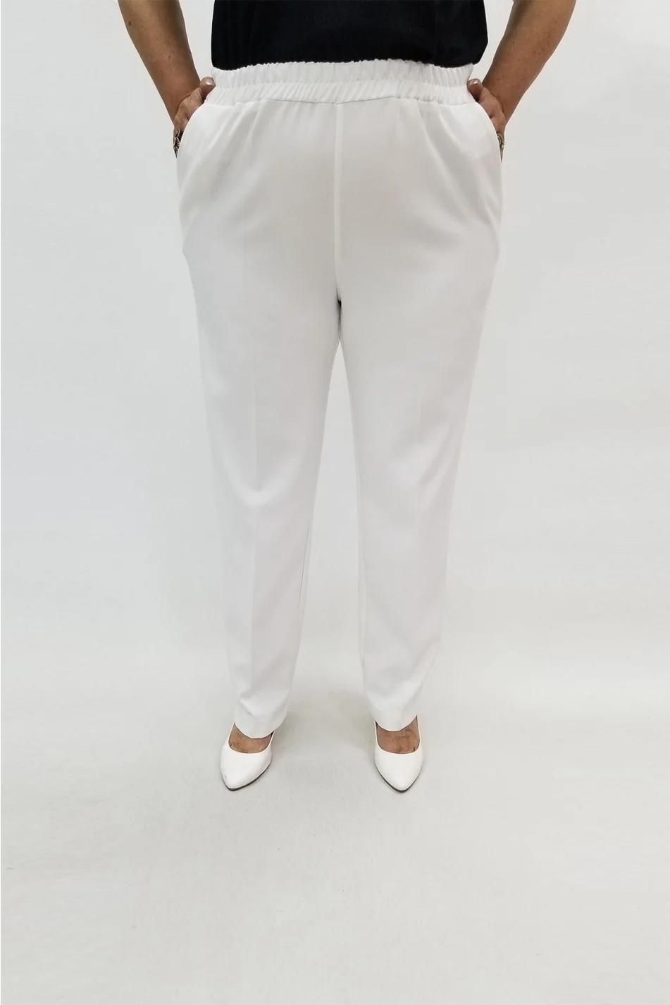 Miraggio Büyük Beden Pantolon 94997 BEYAZ