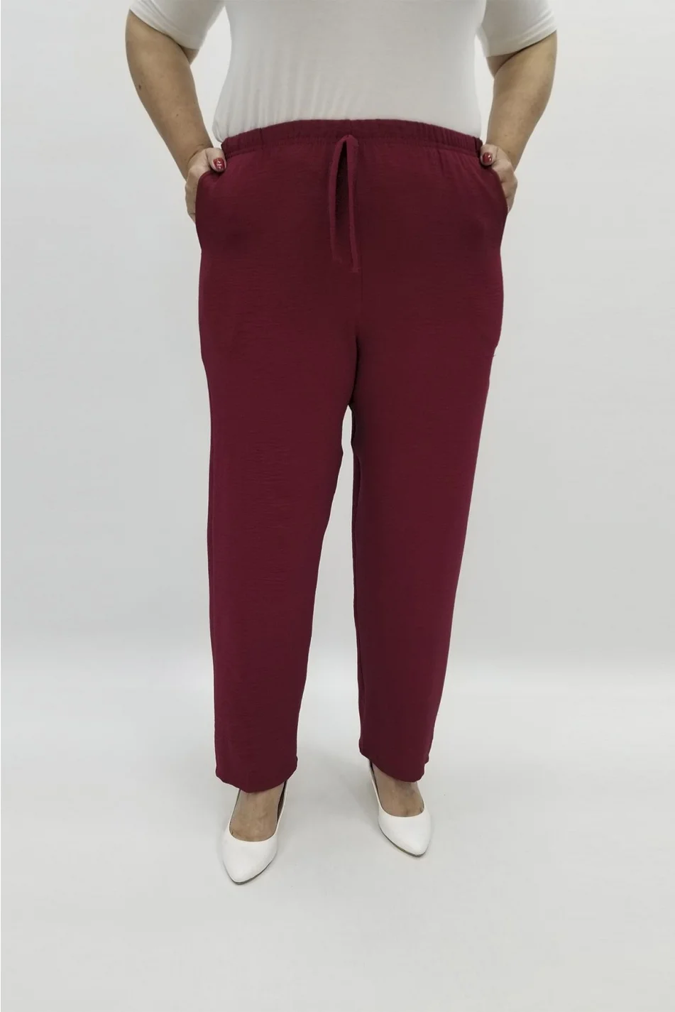 Miraggio Büyük Beden Pantolon 97399 BORDO