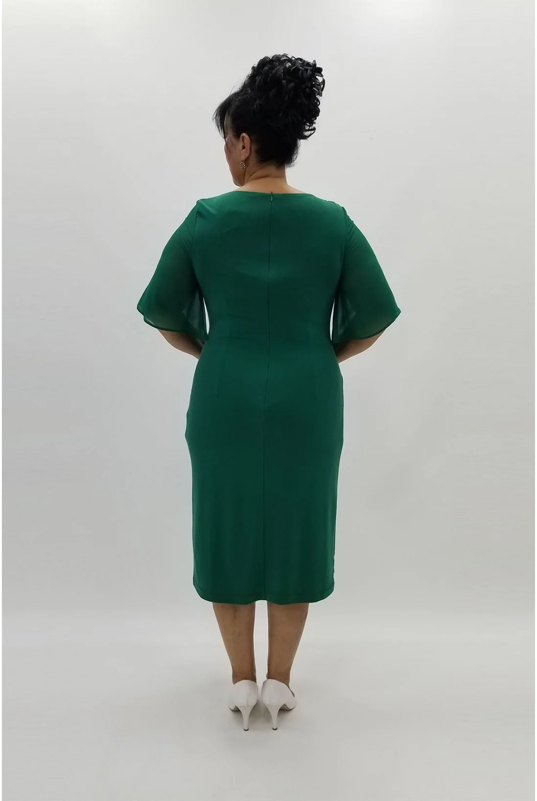 Miraggio Büyük Beden Abiye Elbise 94158 YEŞİL