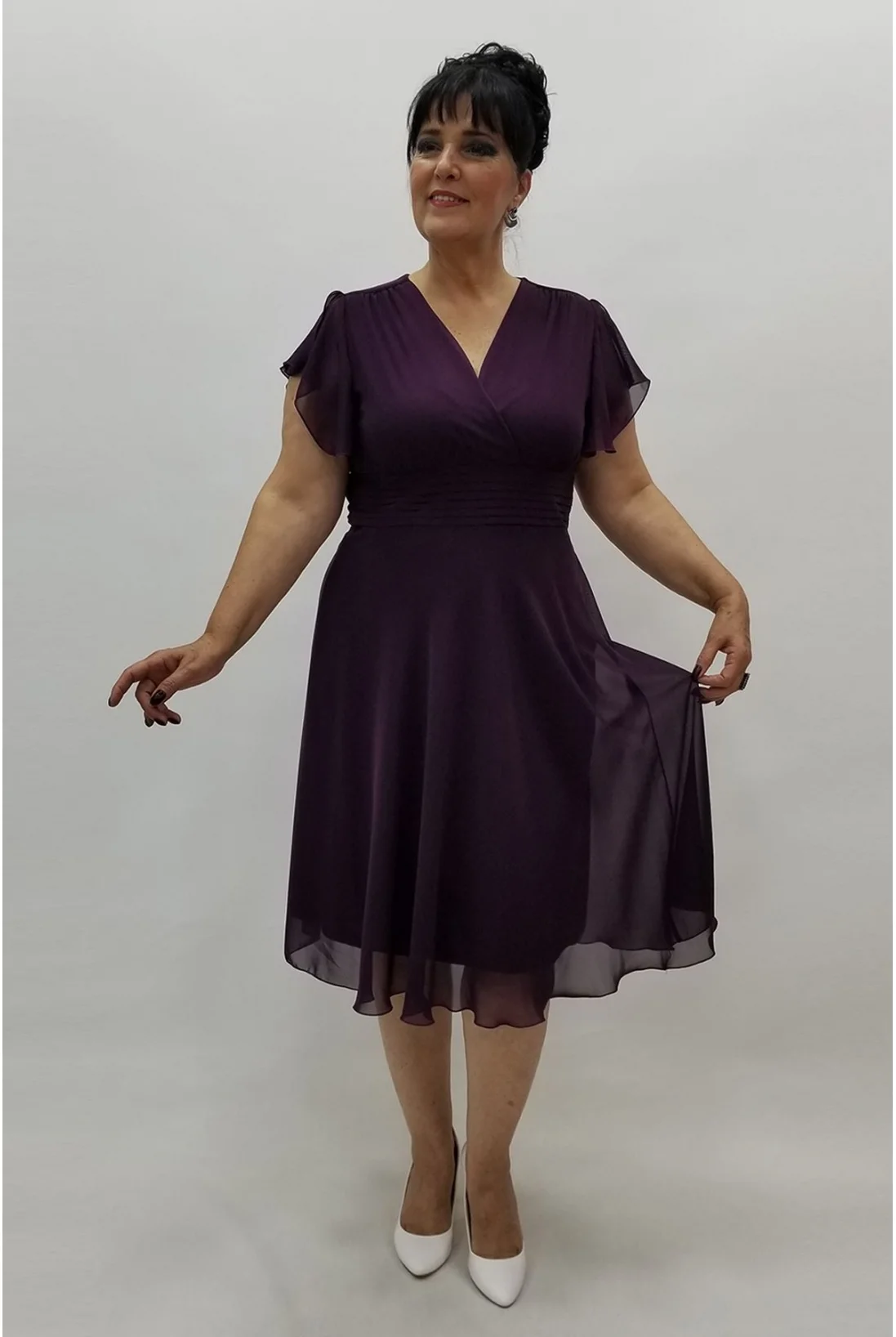 Miraggio Büyük Beden Abiye Elbise 94575 MÜRDÜM