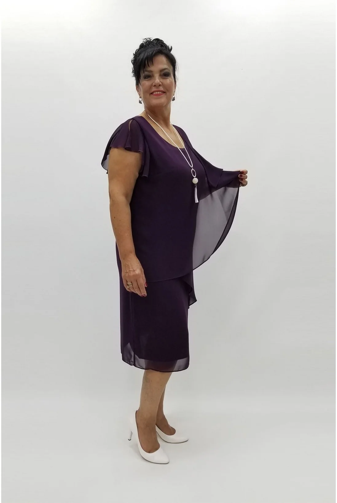 Miraggio Büyük Beden Abiye Elbise 96758 MÜRDÜM