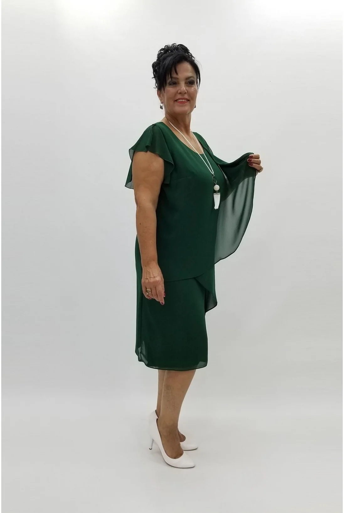 Miraggio Büyük Beden Abiye Elbise 96758 YEŞİL